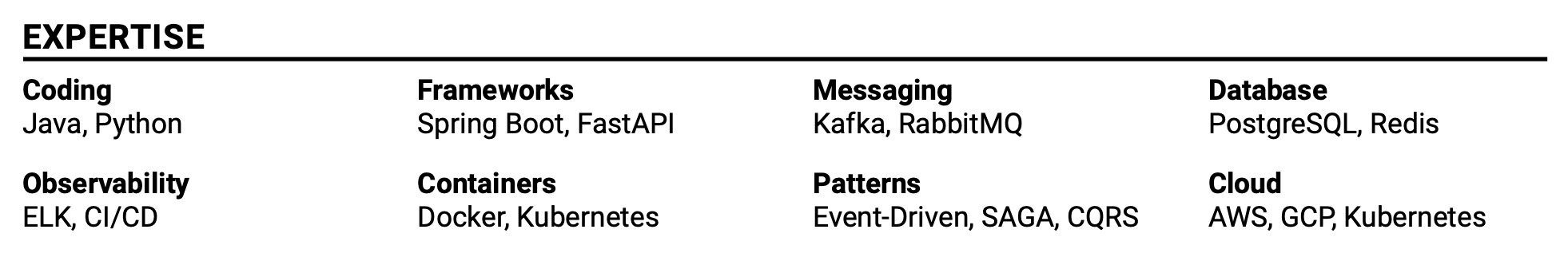 Resume evaluation pipeline output